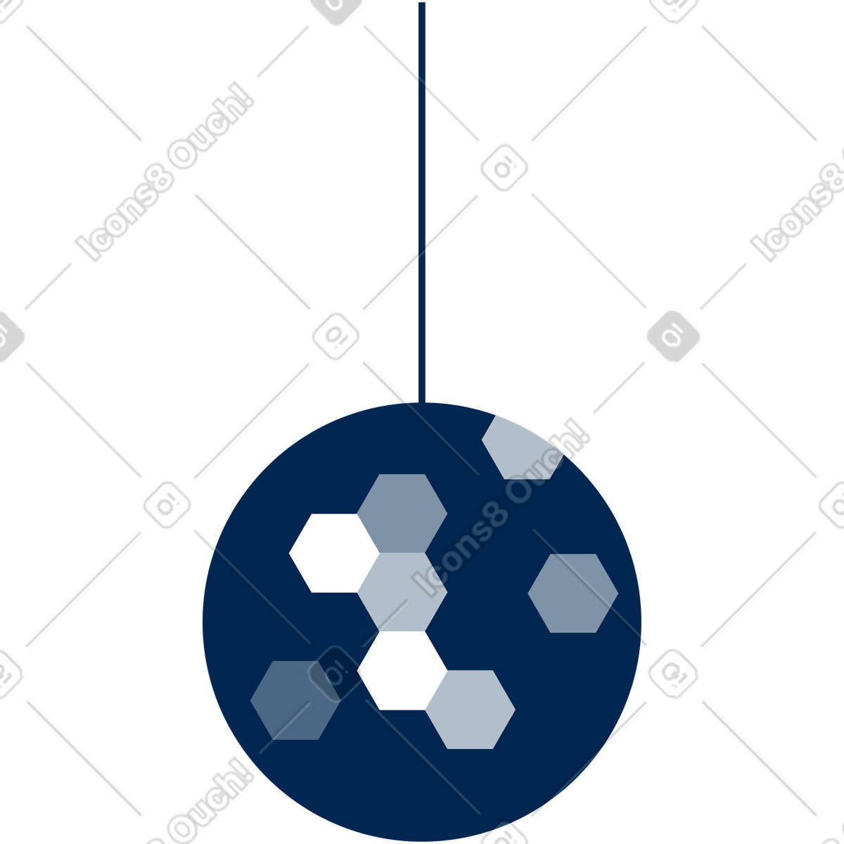Ilustración Bola de disco en estilo Urban a descargar en PNG y SVG