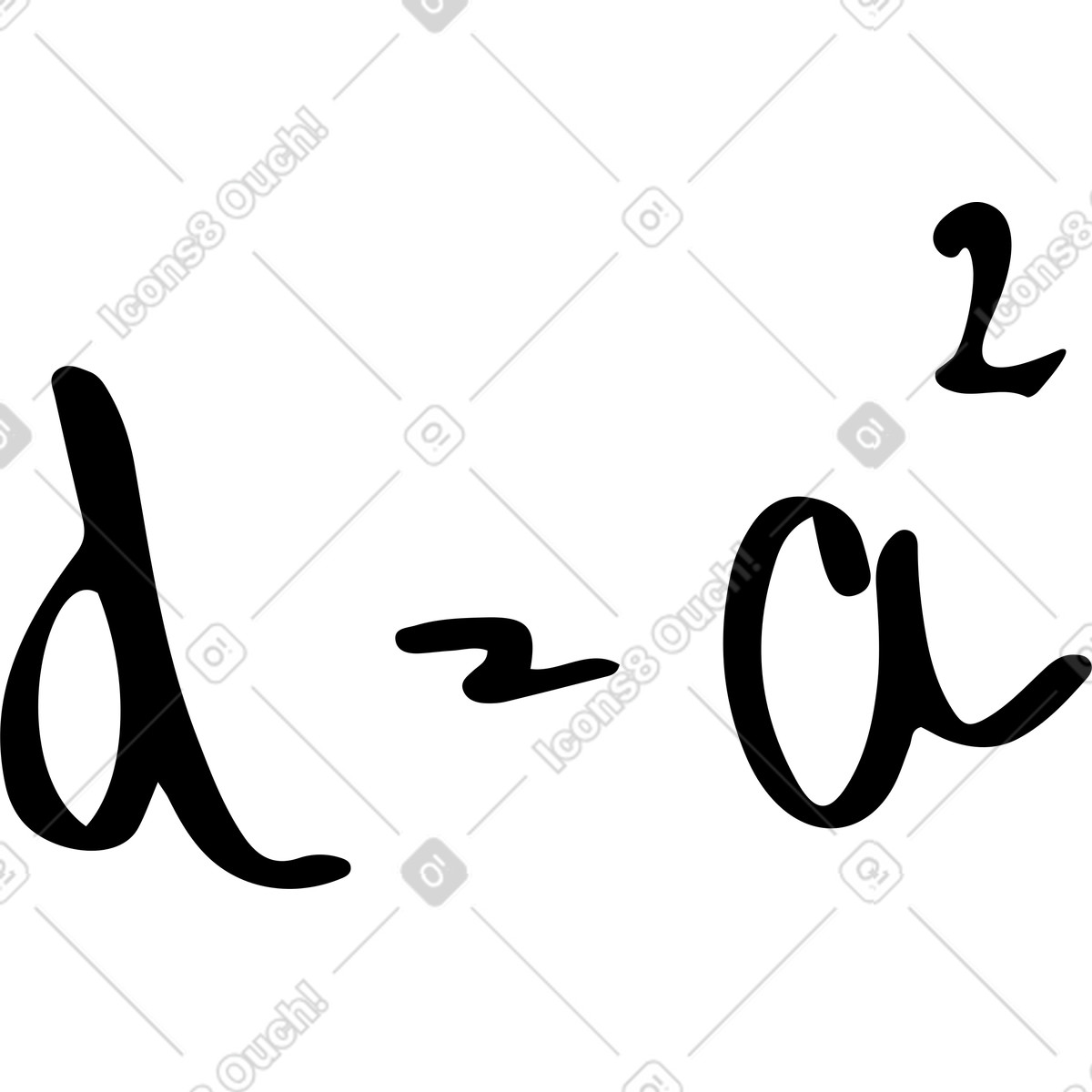 Mathematical formula illustration in Line style download in PNG, SVG