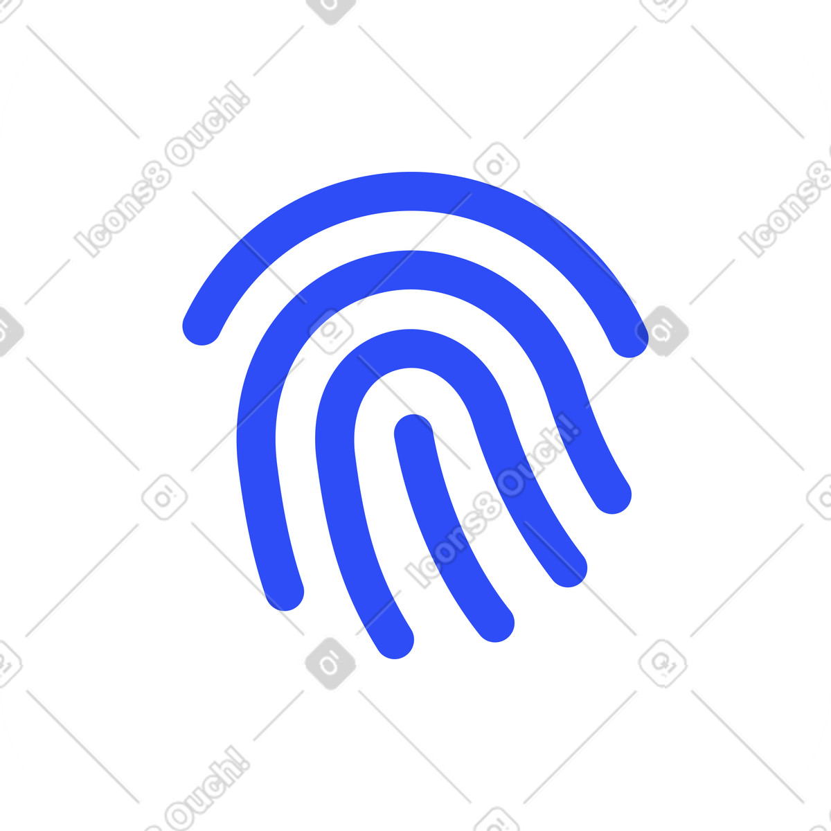 Ilustración Marco con huella digital en estilo System a descargar en PNG y SVG