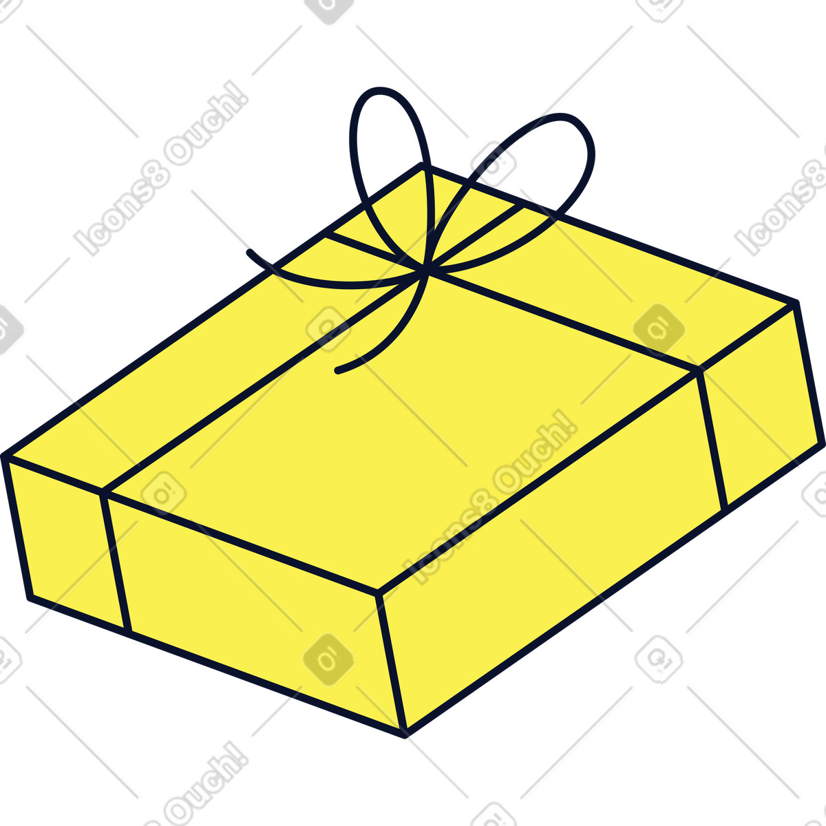 Illustration Boite cadeau dans le style Flexy à télécharger aux formats PNG, SVG