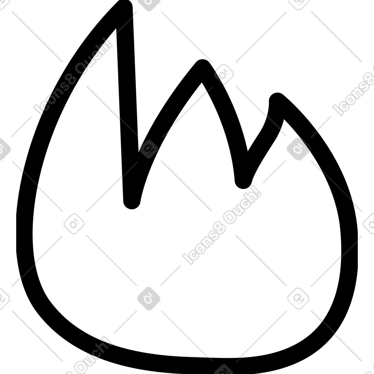 Twirl スタイルの 火 のイラストをPNG、SVG形式でダウンロード