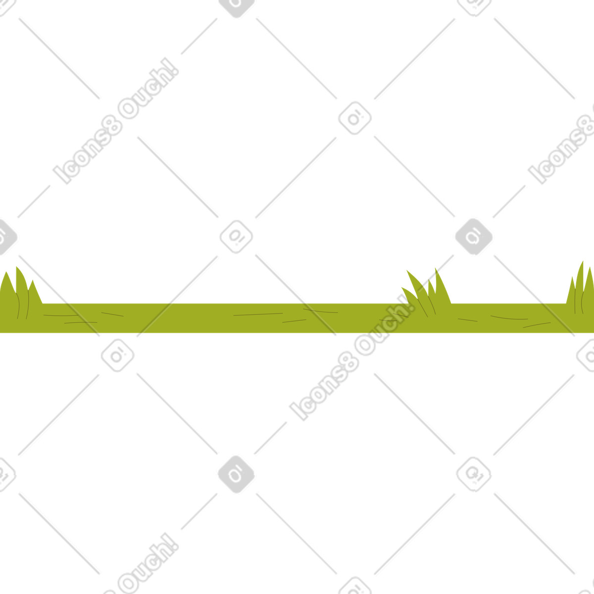 Ilustración Hierba de fondo en estilo Woof a descargar en PNG y SVG