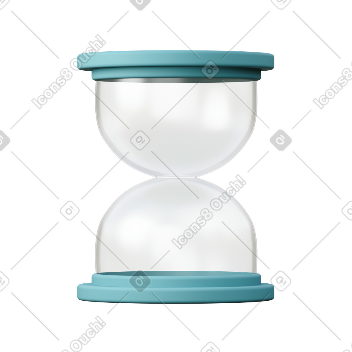 Empty hourglass illustration time management clipart image in PNG SVG GIF