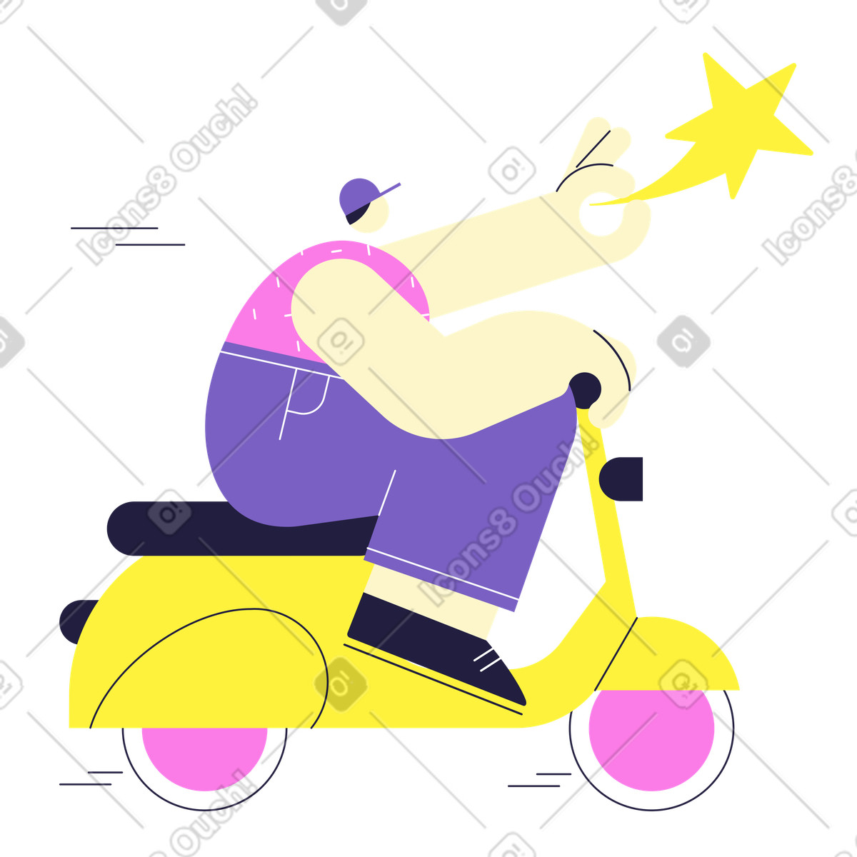 Non perdere l'occasione illustrazione in stile Mellow scarica in PNG, SVG