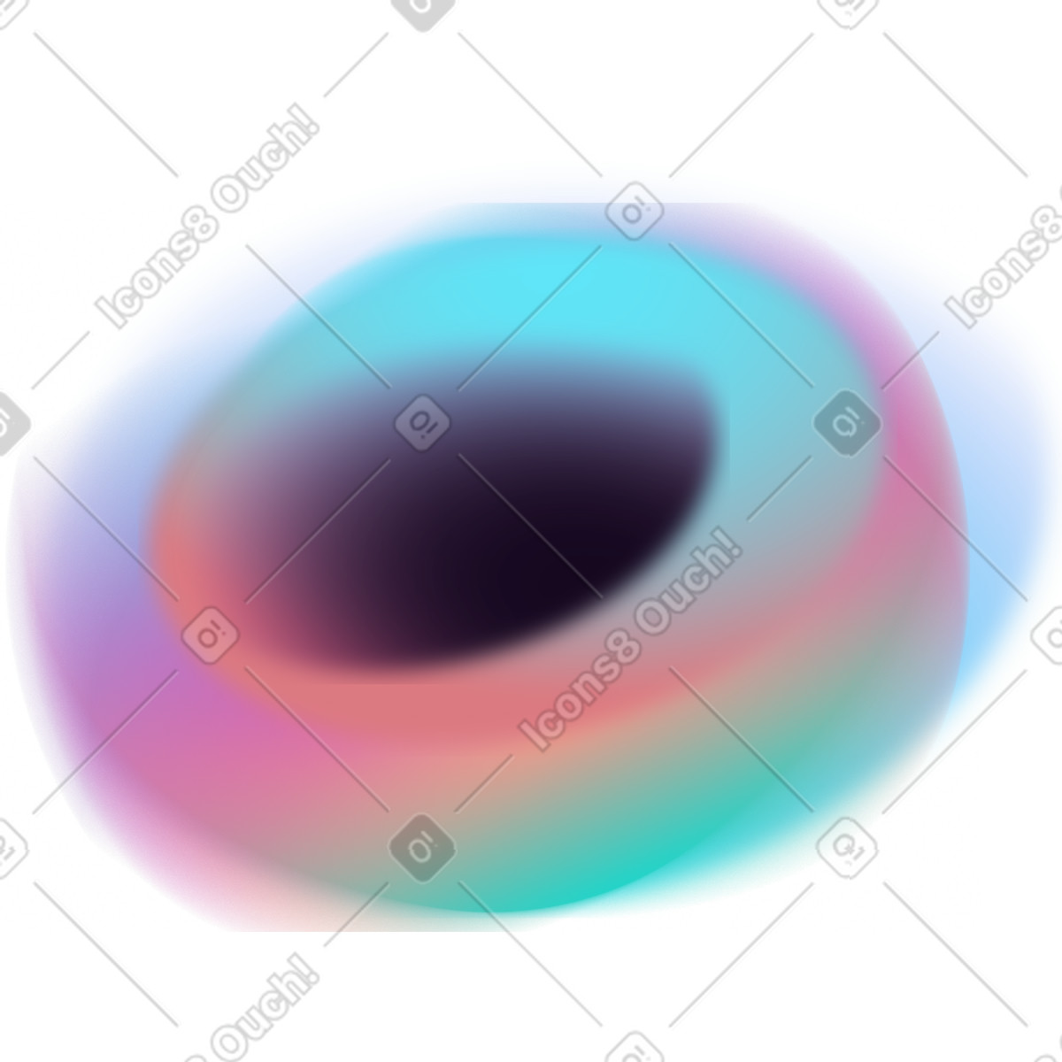 Ilustração de Cosmic black hole em no estilo Forms para baixar em PNG, SVG