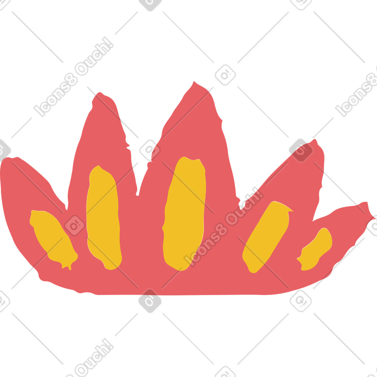 Flamme-Illustration im Flamenco-Stil als Download in PNG, SVG