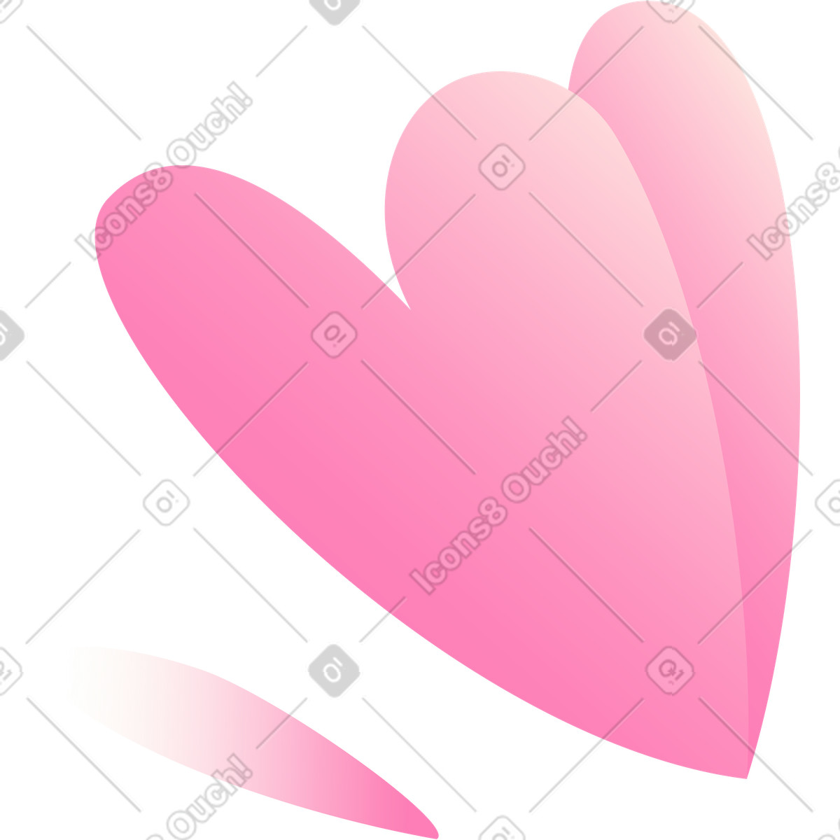 Pinke blume-Illustration im Beam-Stil als Download in PNG, SVG