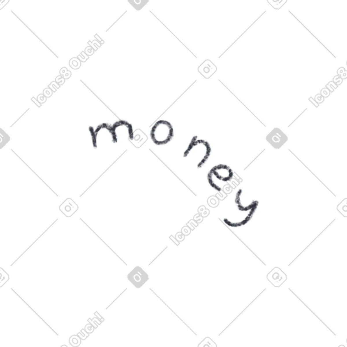 Ilustración Letras de dinero en estilo Toscana a descargar en PNG y SVG