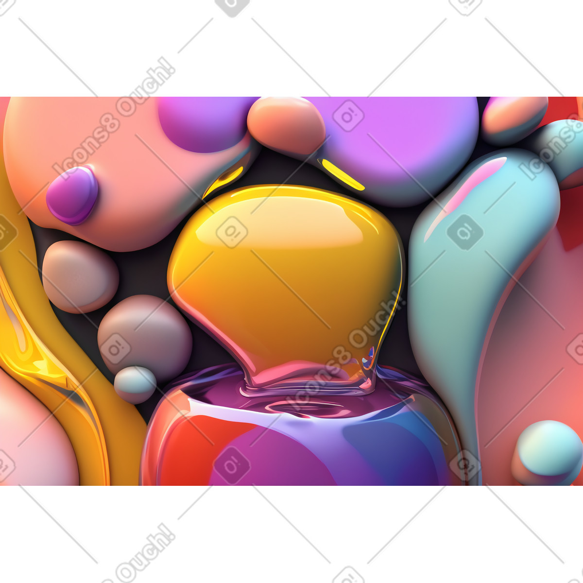 Experimental スタイルの Multicolored abstract background のイラストをPNG、SVG形式でダウンロード