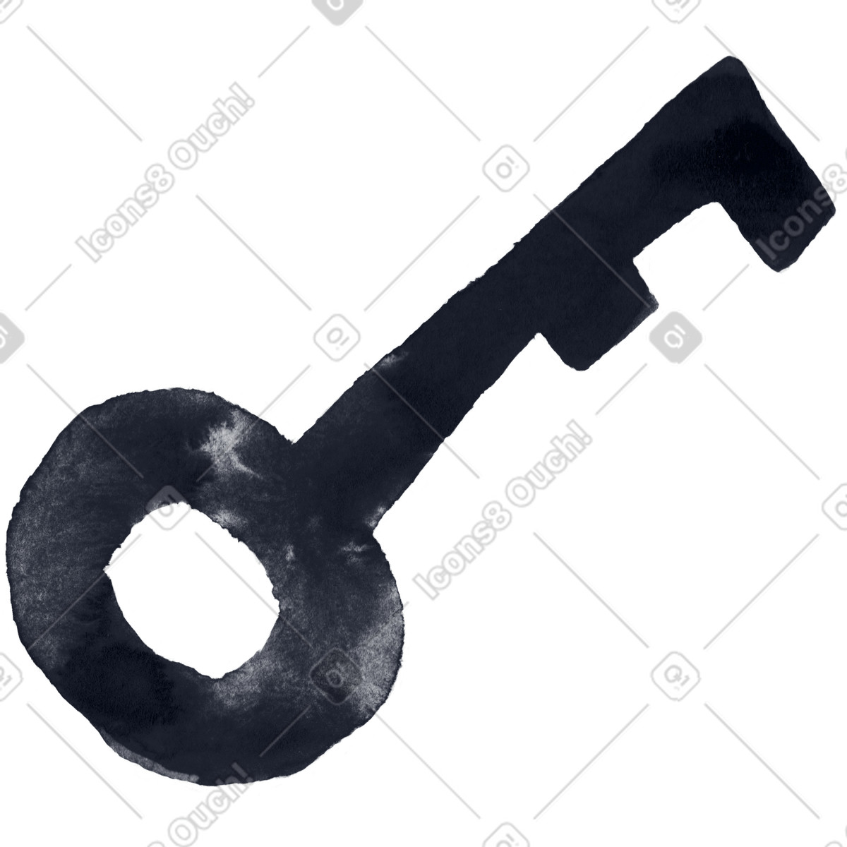 Иллюстрация Ключ в стиле Inky — скачать в форматах PNG, SVG