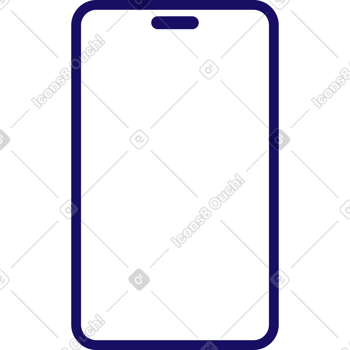 Illustration Téléphone portable dans le style Bendy à télécharger aux formats PNG, SVG