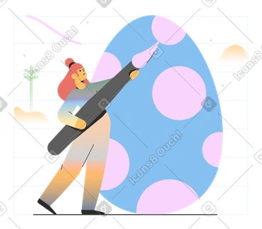Easter Eggs Painting PNG, SVG