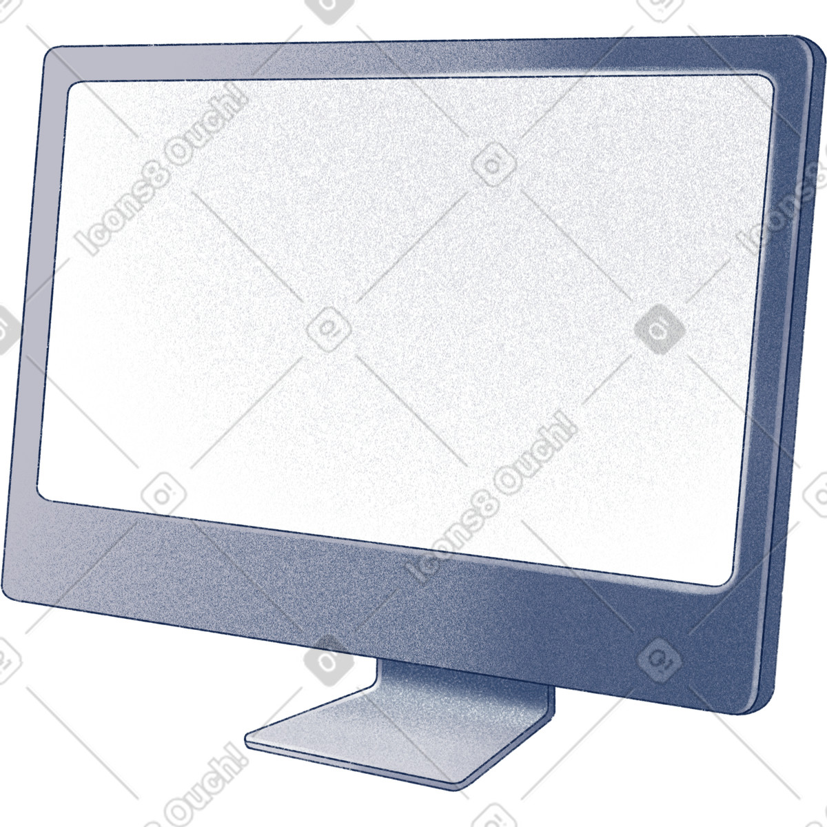 Illustration Computer monitor dans le style Haze à télécharger aux formats PNG, SVG