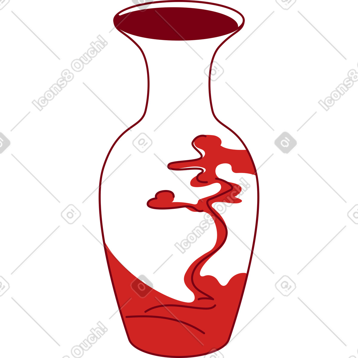 Illustration Vase chinois dans le style Storyline à télécharger aux formats PNG, SVG