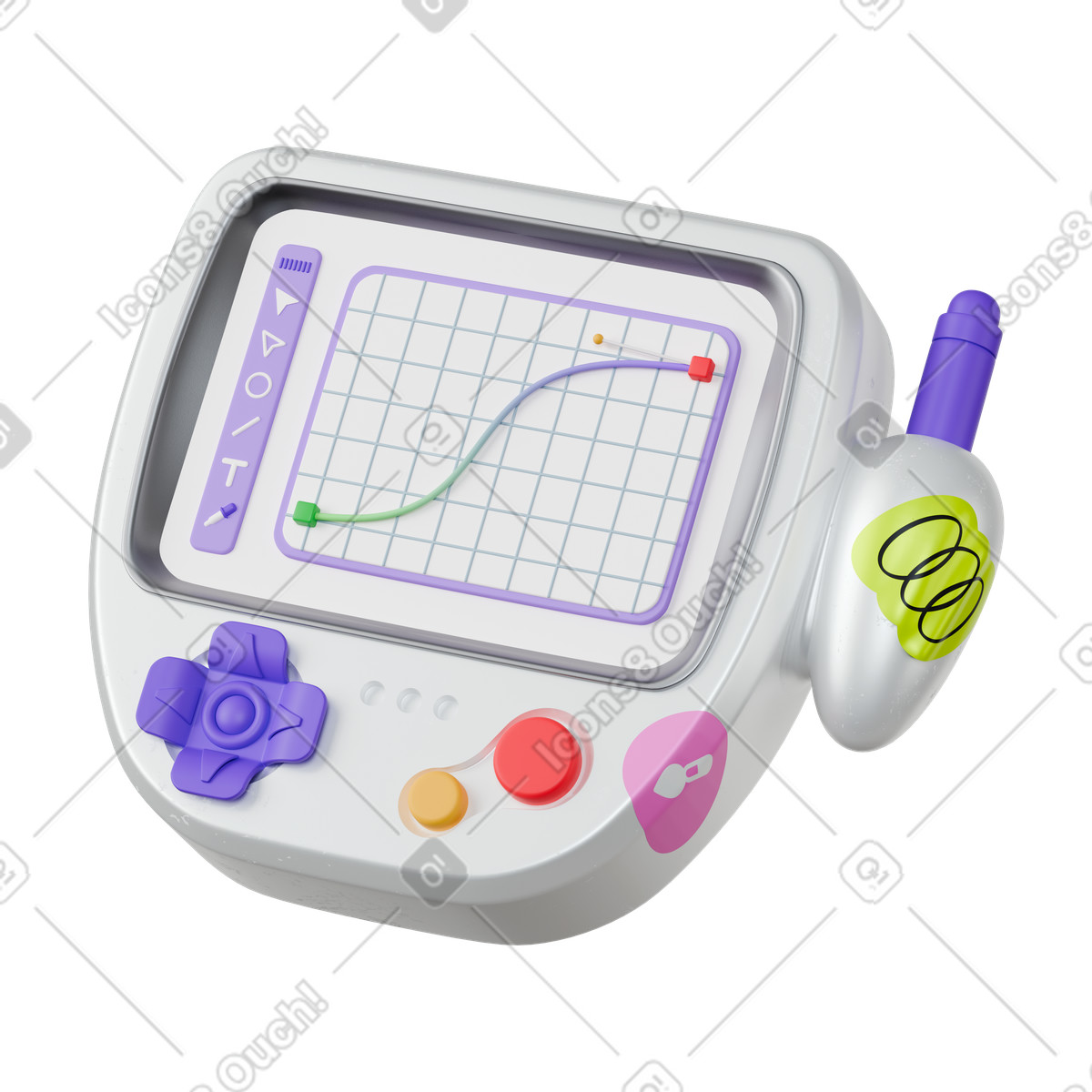 Ilustração de Art tablet with design program em PNG e SVG