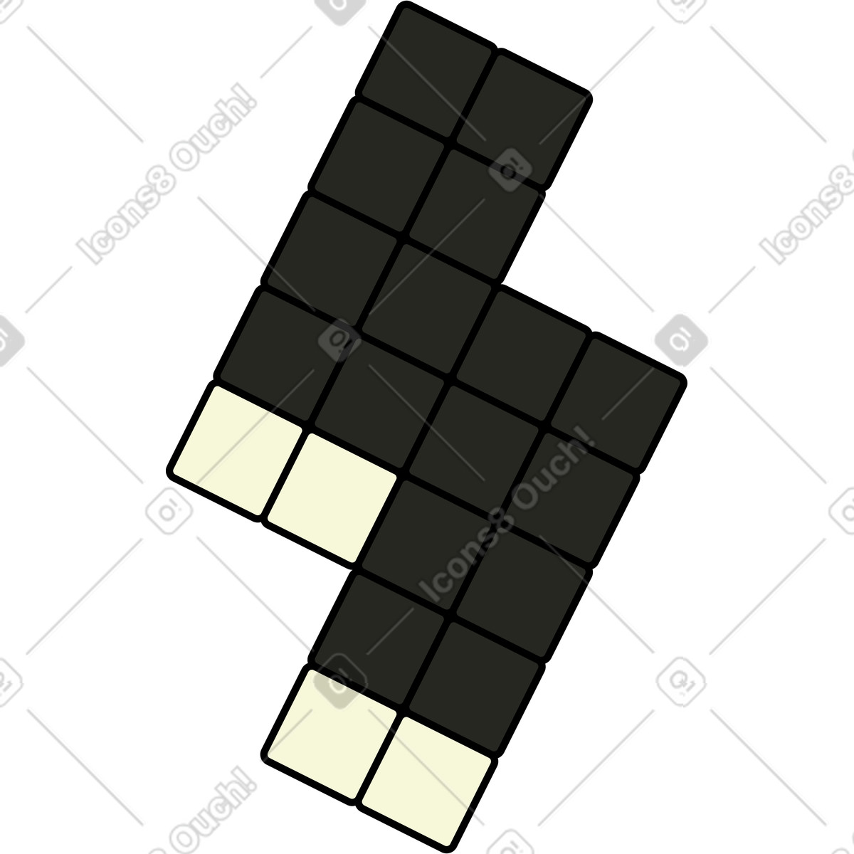 Ilustración Detalle tetris en estilo Retro a descargar en PNG y SVG