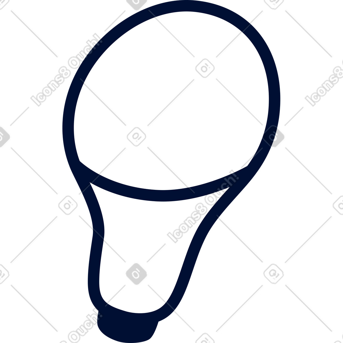 Light bulb icon illustration in Blink style download in PNG, SVG