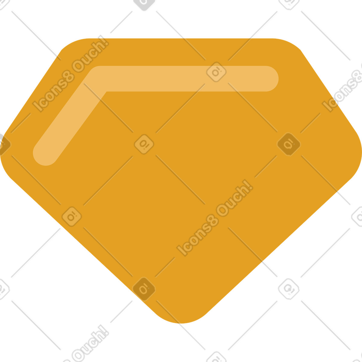 Diamante illustrazione in stile Arabica scarica in PNG, SVG