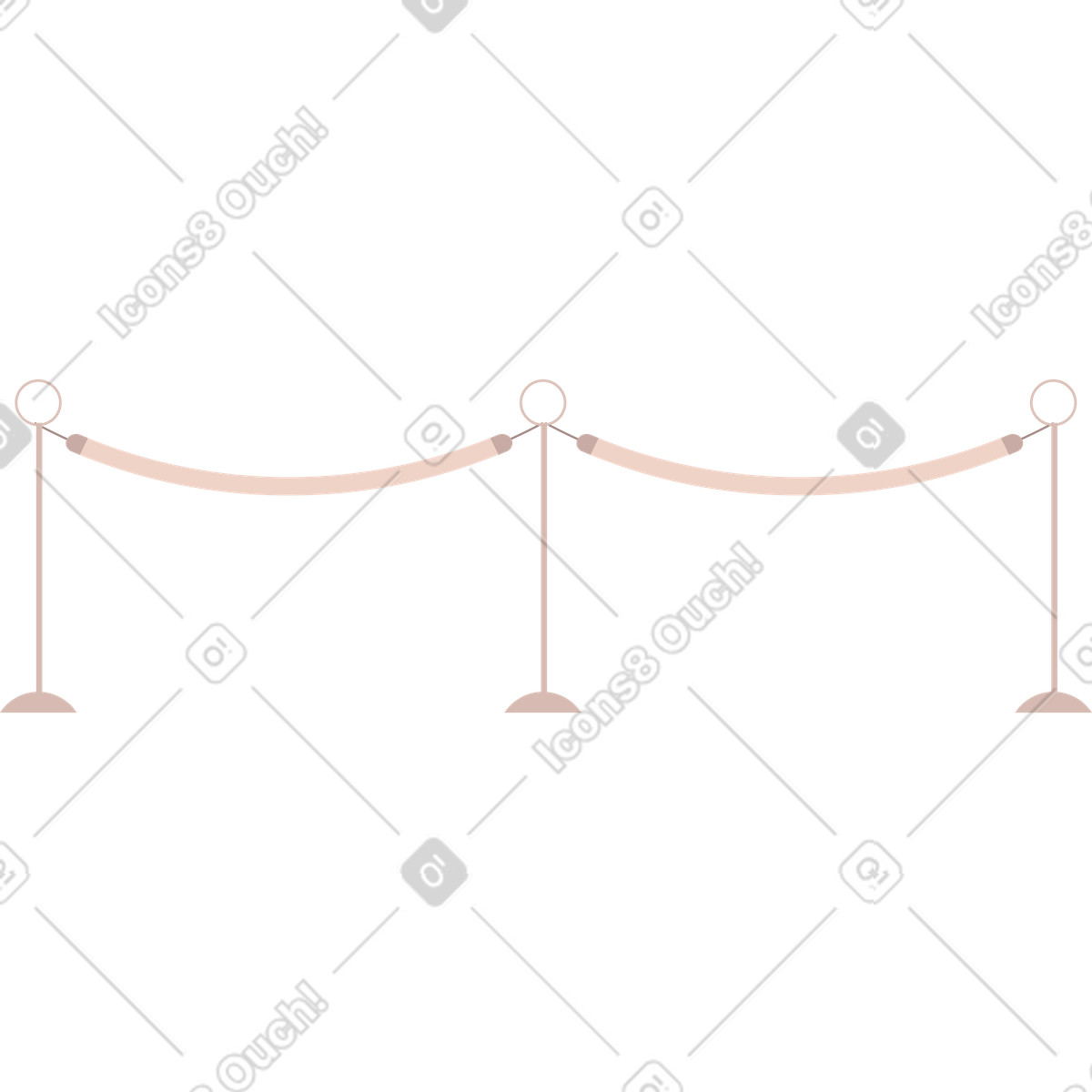 Scherma illustrazione in stile Pale scarica in PNG, SVG