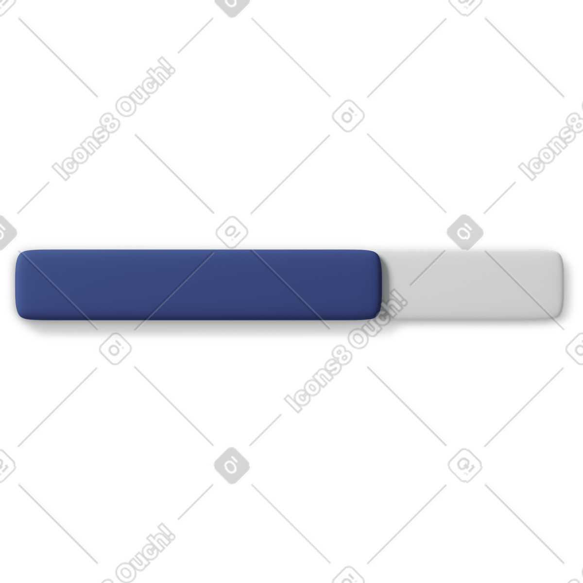 Ilustração de Ícone azul da barra carregamento em no estilo 3D Business para baixar em PNG, SVG