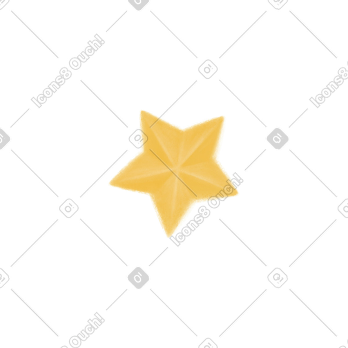 Ilustración Star small en estilo Mushy a descargar en PNG y SVG