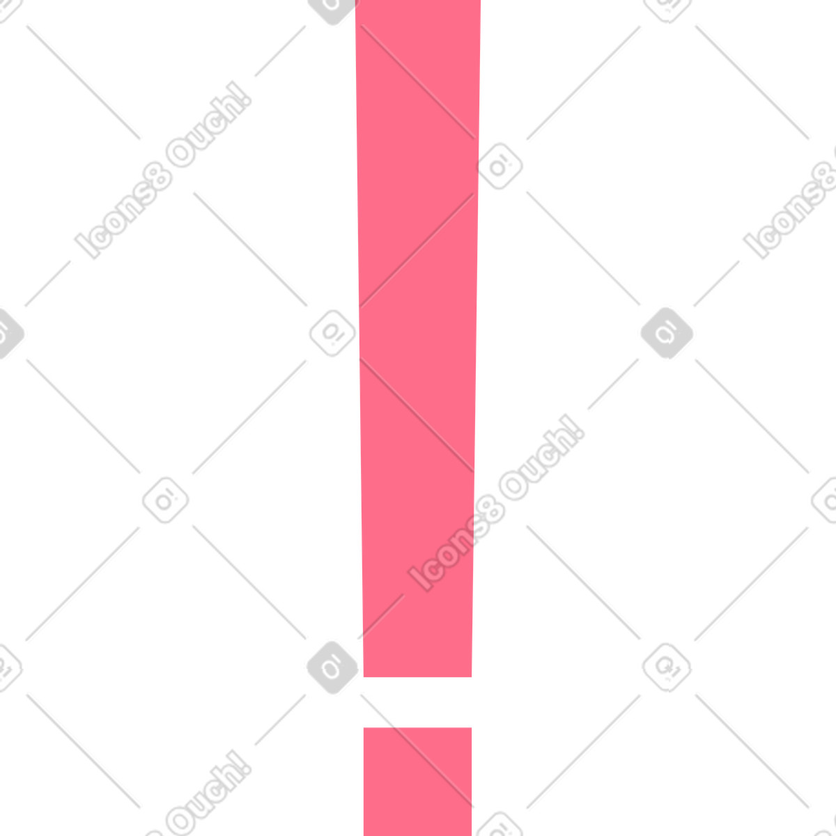 Иллюстрация Восклицательный знак в стиле Bright — скачать в форматах PNG, SVG