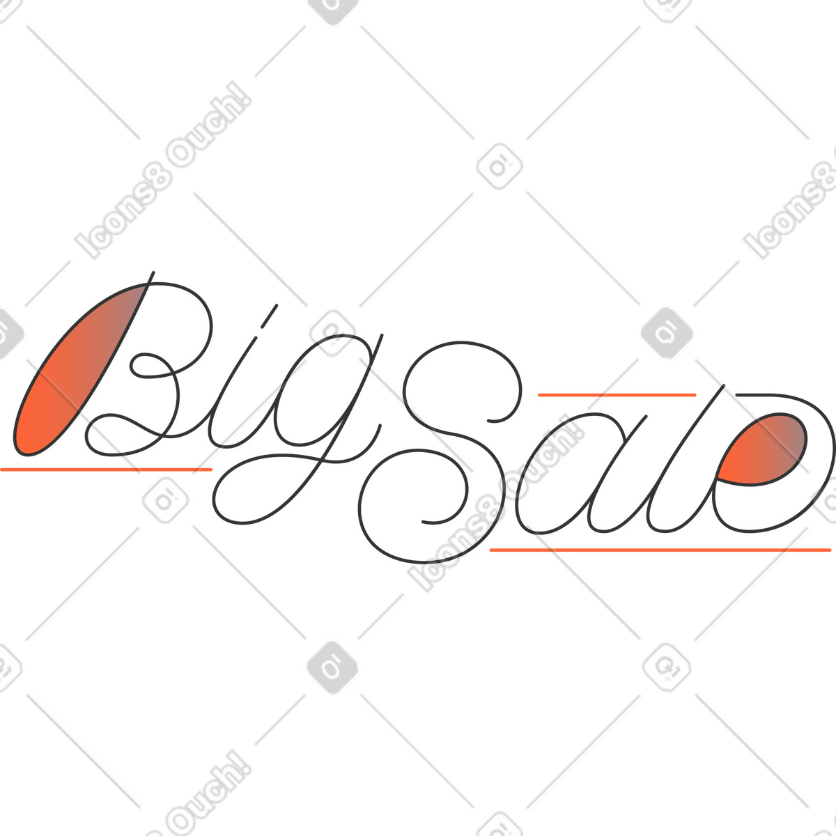 Illustration Grande vente dans le style Crayon à télécharger aux formats PNG, SVG