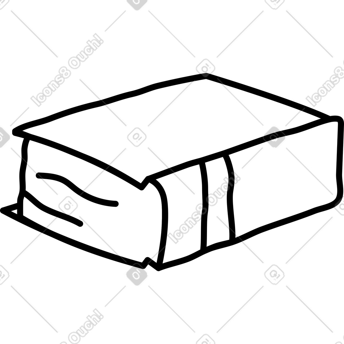 Buch-Illustration im Notes-Stil als Download in PNG, SVG