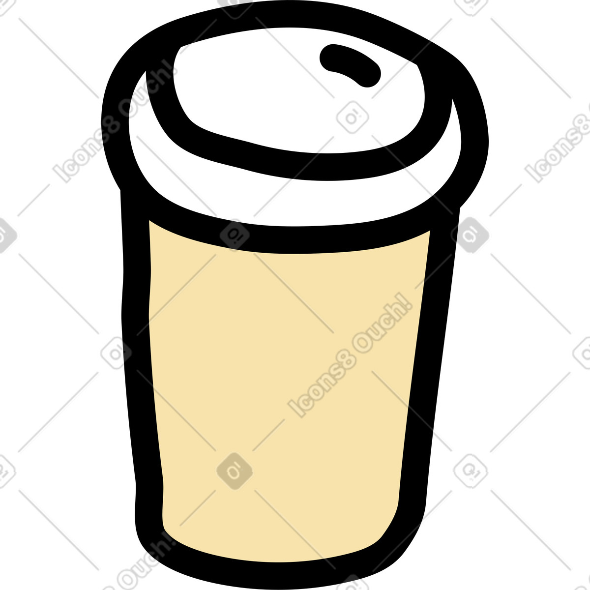 Illustration Tasse à café dans le style Notes télécharger aux formats PNG, SVG