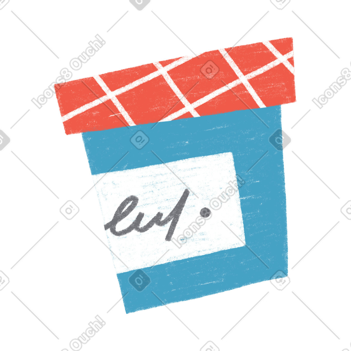 Ilustração de Jar of jam em no estilo Tutti para baixar em PNG, SVG