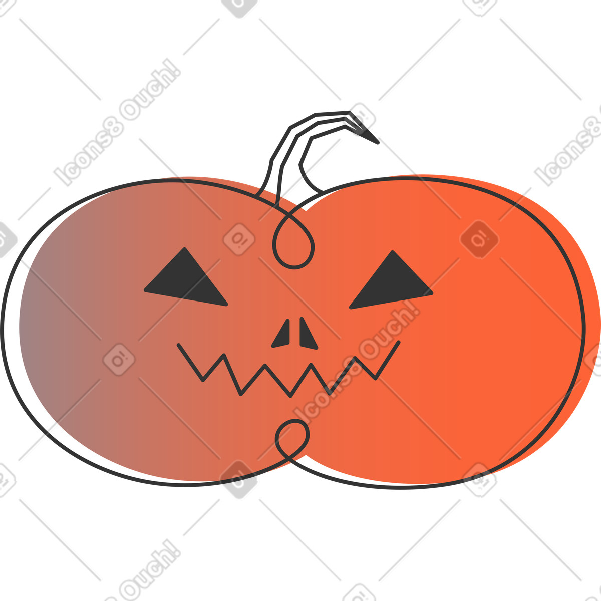 Иллюстрация Тыква в стиле Crayon — скачать в форматах PNG, SVG