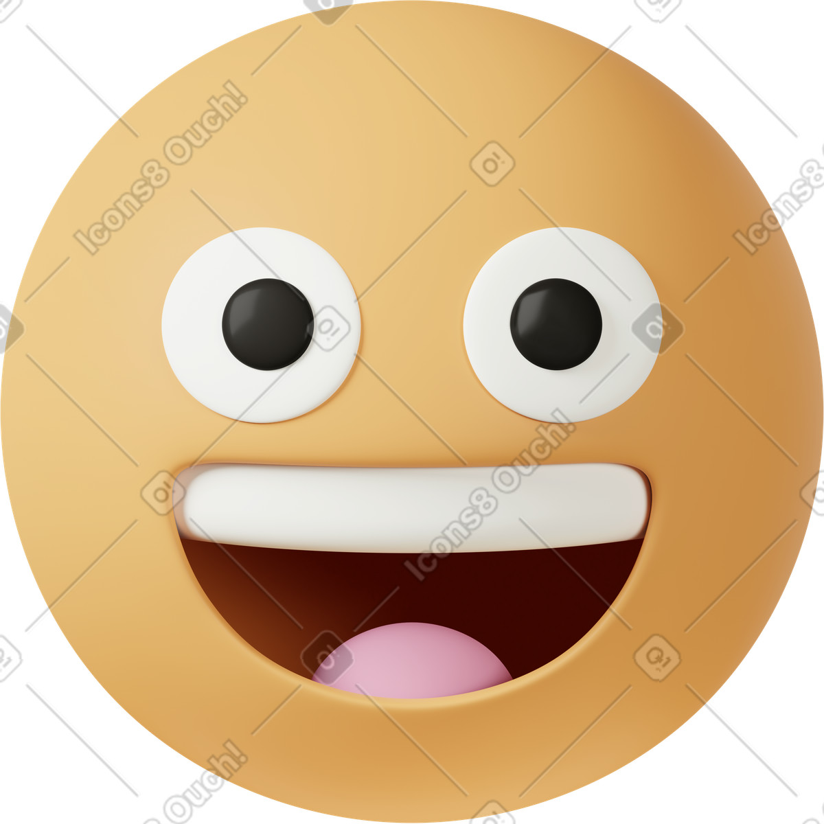 Иллюстрация Grinning face в стиле 3D Casual life — скачать в форматах PNG, SVG