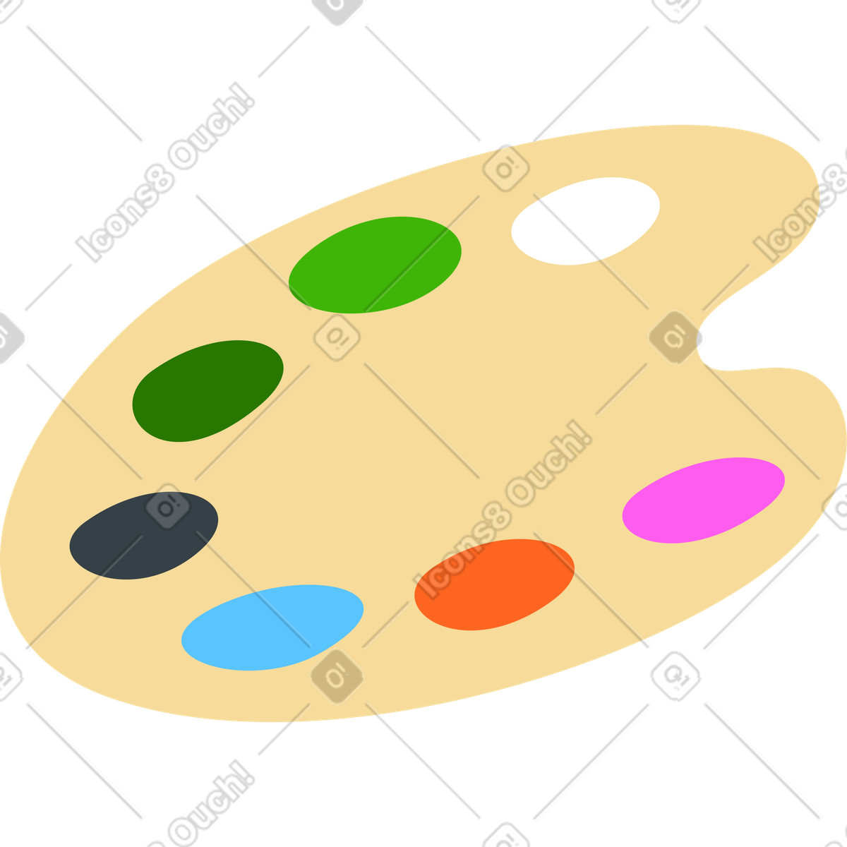 Palette-Illustration im Active-Stil als Download in PNG, SVG