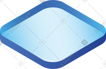 사각형 유리 프레임 PNG, SVG