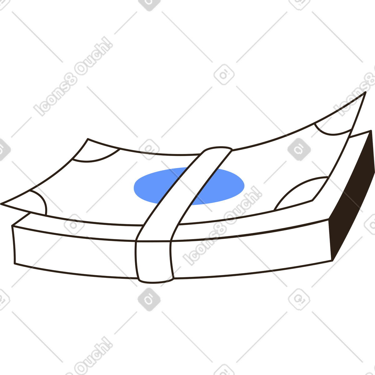 Mucchio di soldi illustrazione in stile Plain scarica in PNG, SVG