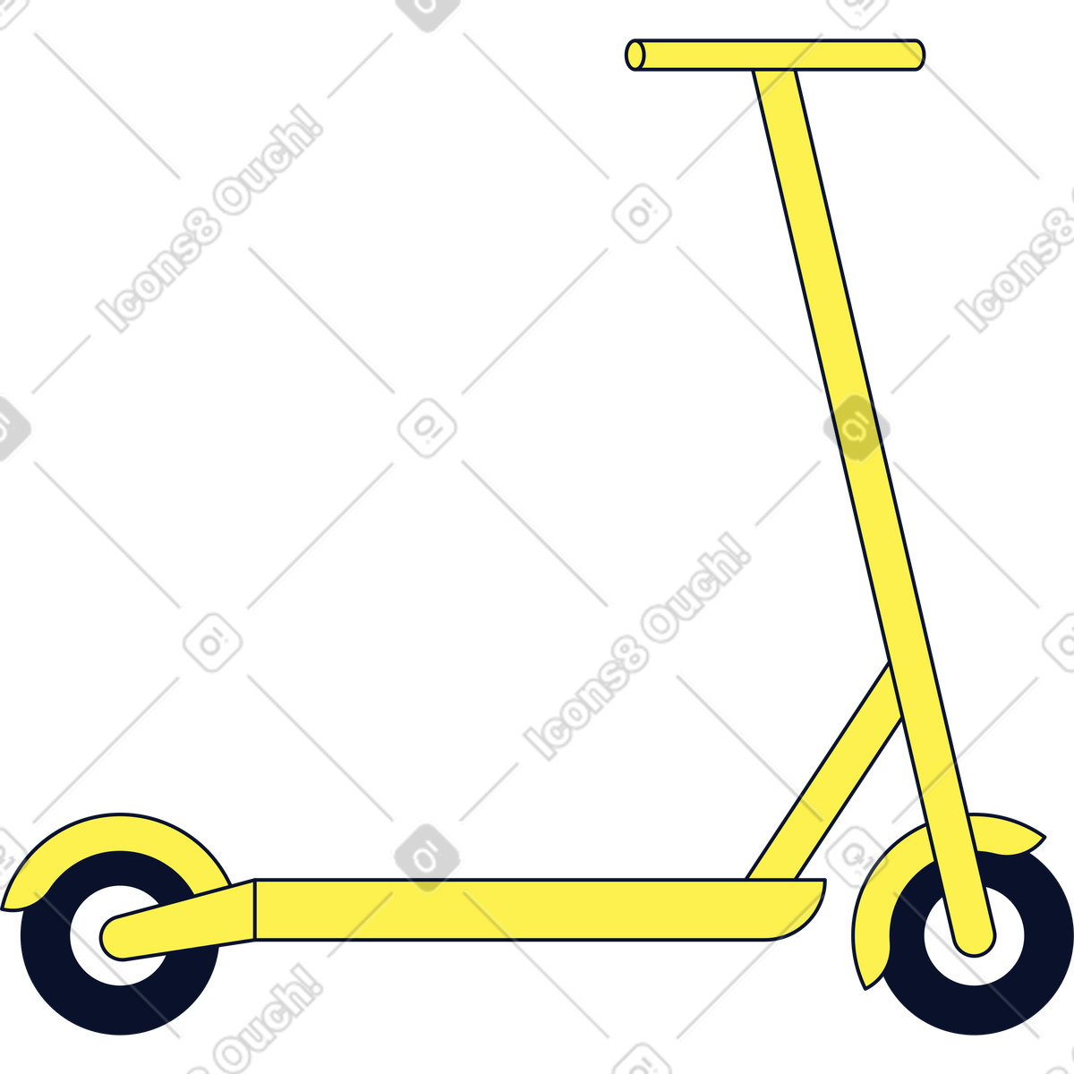 Roller-Illustration im Flexy-Stil als Download in PNG, SVG