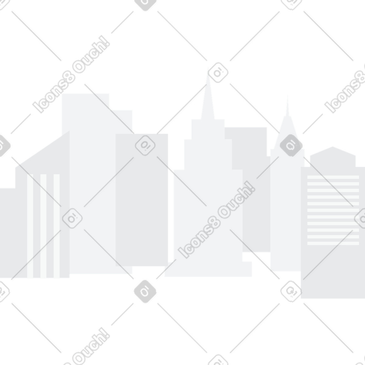 Ilustración Fondo de rascacielos en estilo Urban a descargar en PNG y SVG