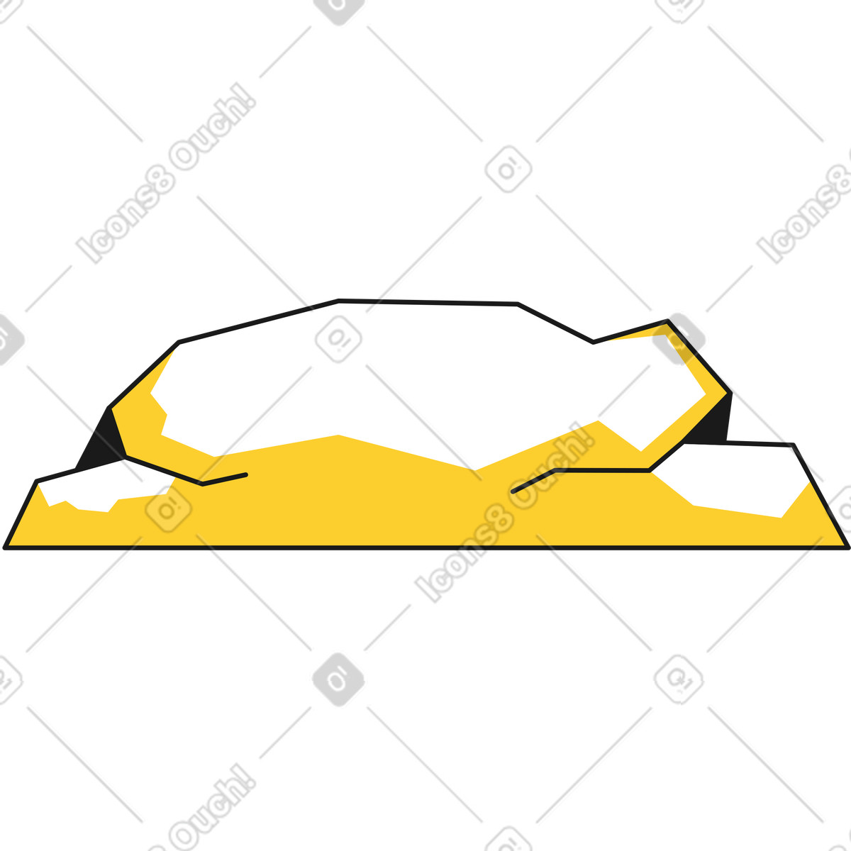 Illustration Roche dans le style Taxi à télécharger aux formats PNG, SVG