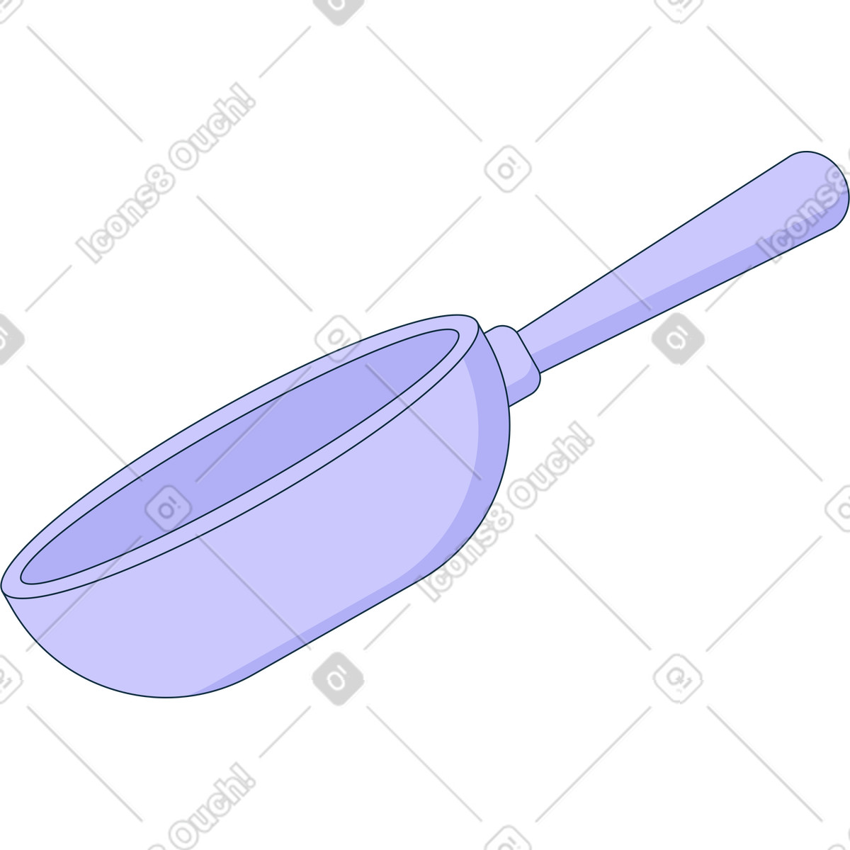 Pan illustration in Bubble gum style download in PNG, SVG