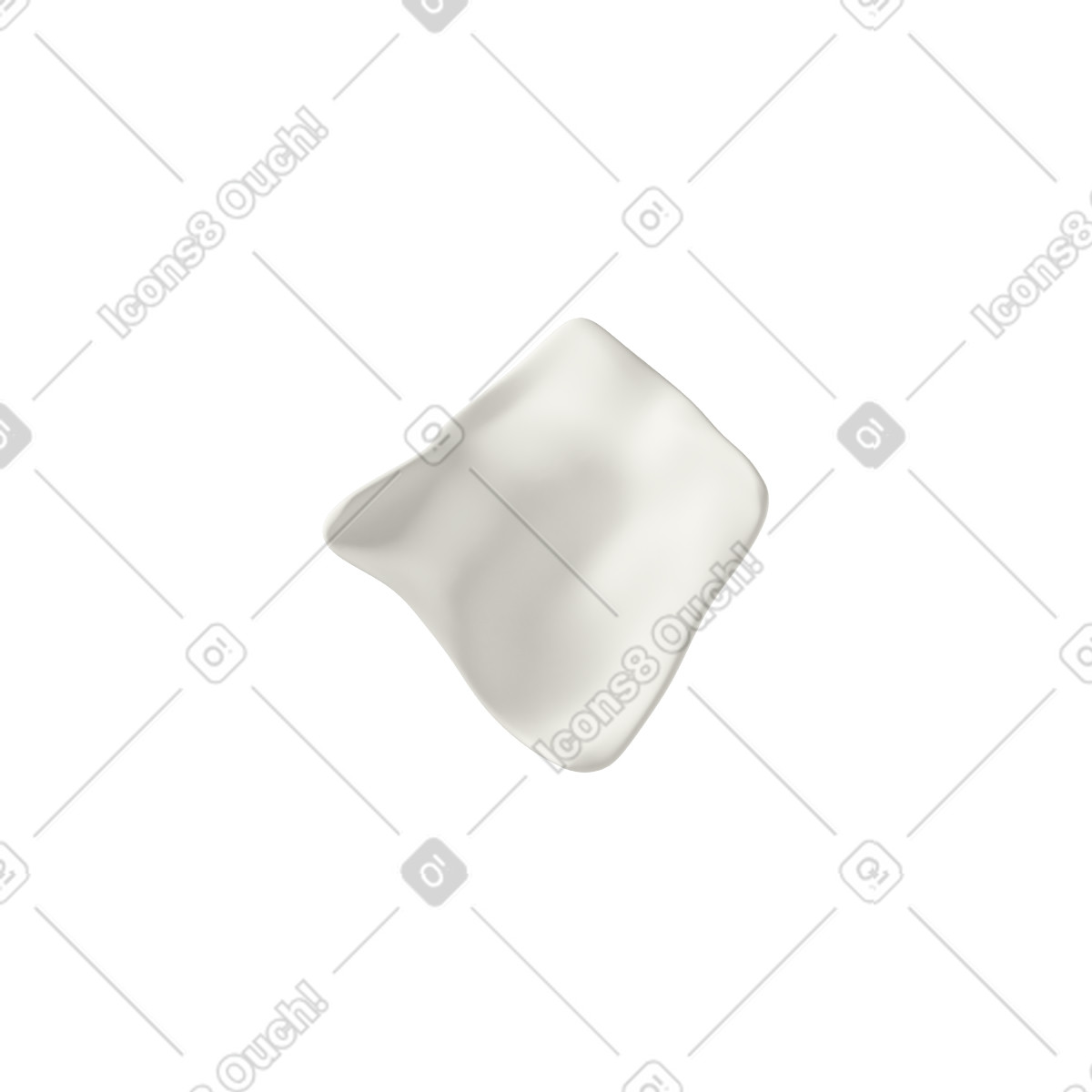 Ilustração de White tissue em no estilo 3D Casual life para baixar em PNG, SVG