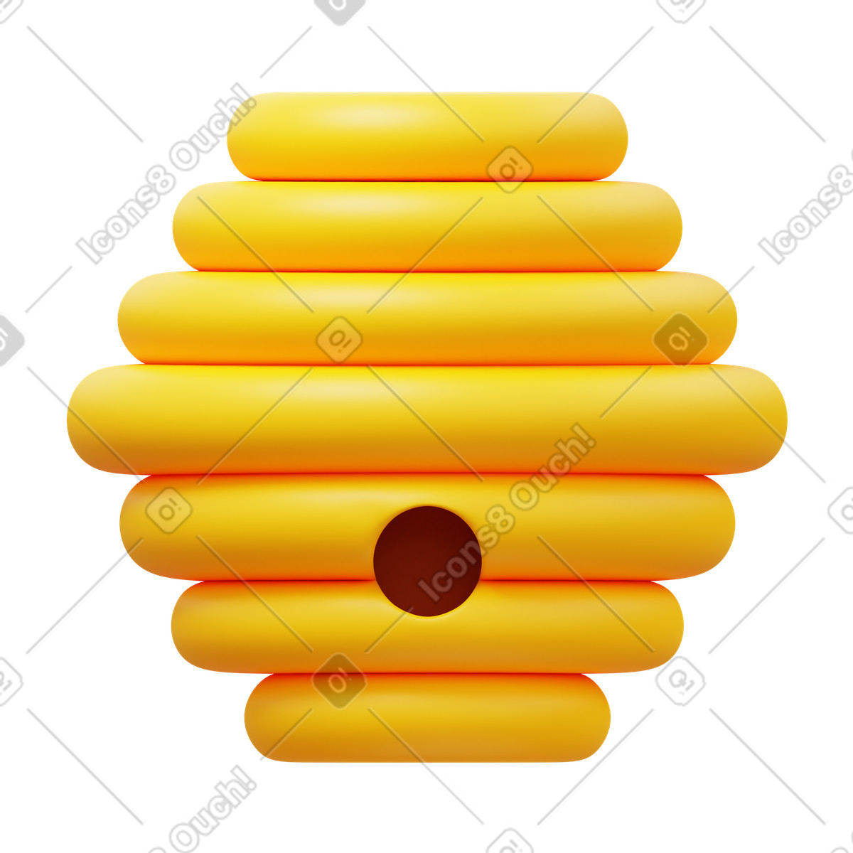 Hive illustration in 3D Fluency style download in PNG, SVG