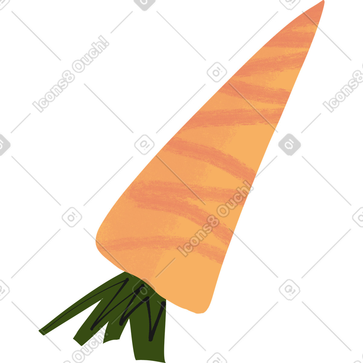 Fabulous スタイルの にんじん のイラストをPNG、SVG形式でダウンロード