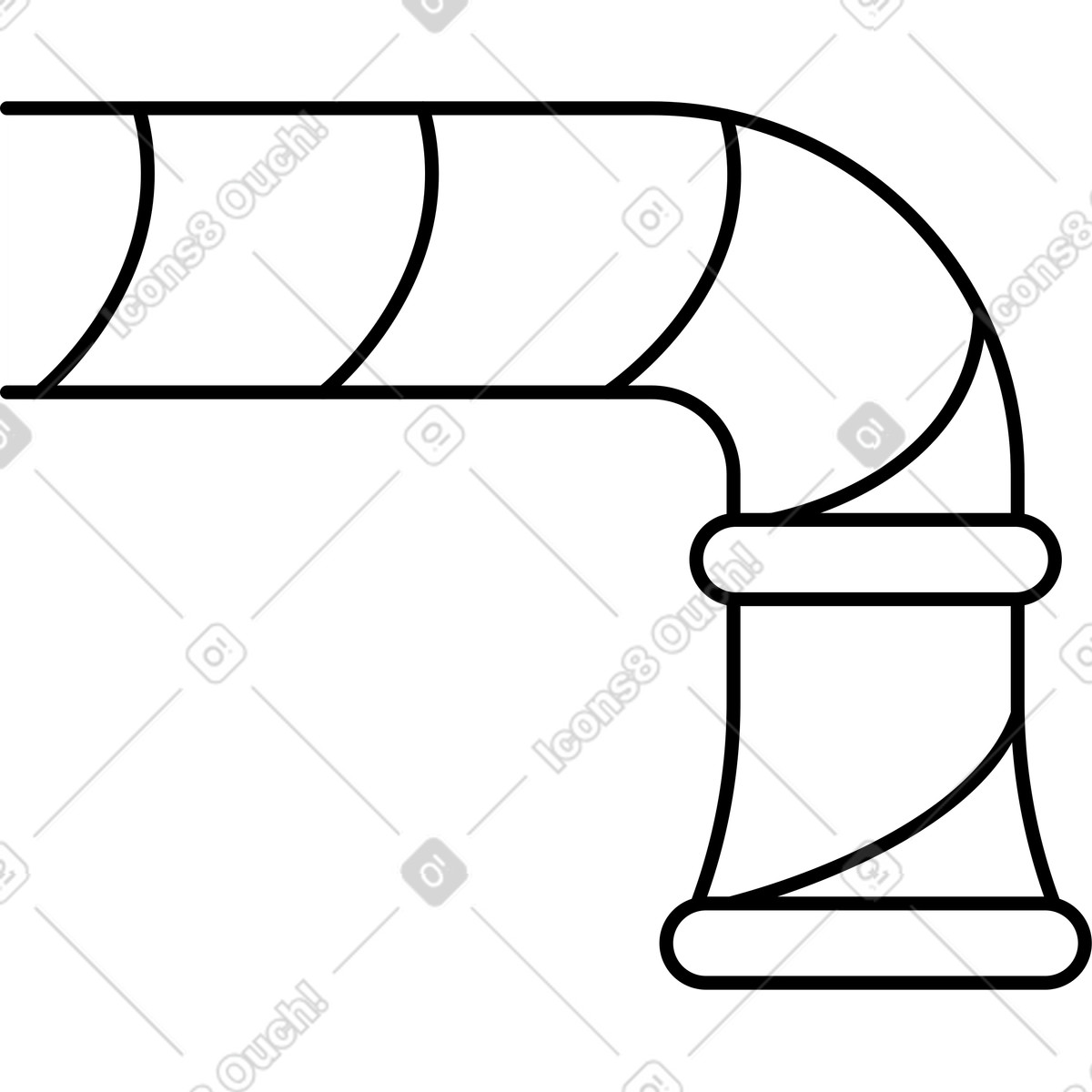 Rohr-Illustration im Transistor-Stil als Download in PNG, SVG