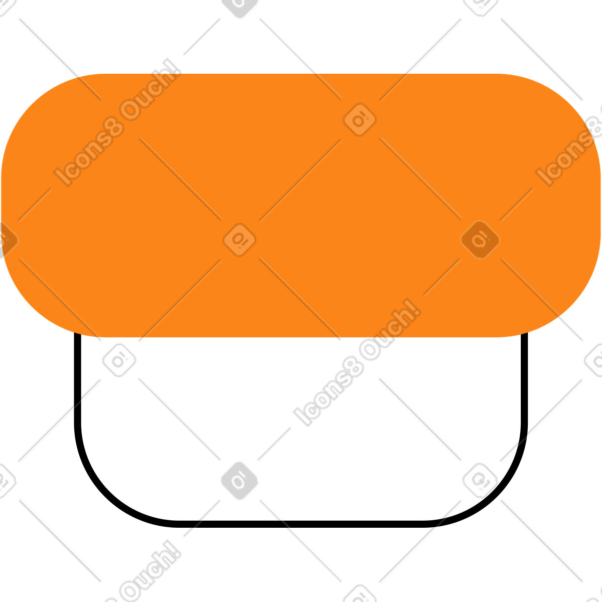 Ilustración Sake nigiri sushi en estilo Knotty a descargar en PNG y SVG