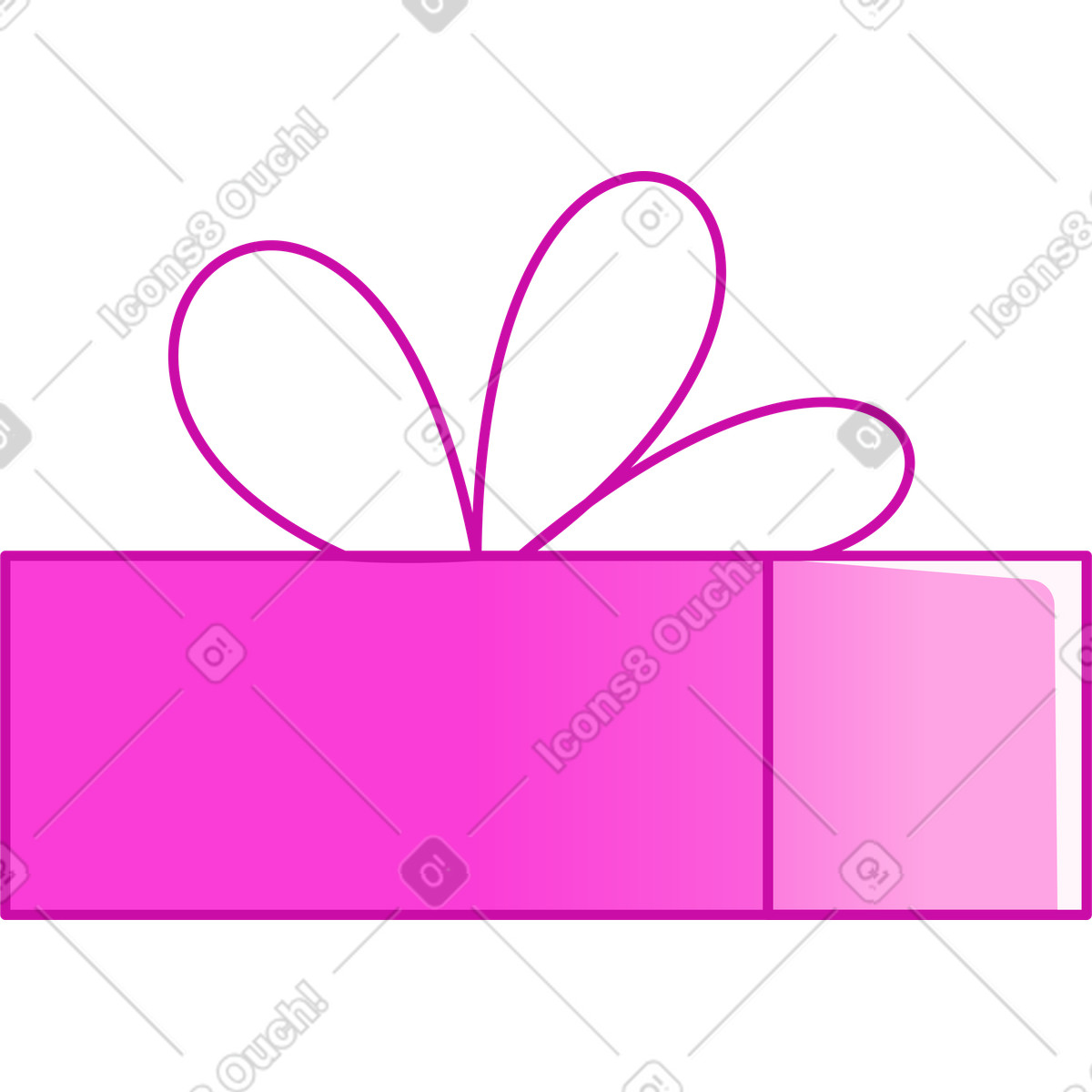 Ilustración Regalo en estilo Rainbow a descargar en PNG y SVG