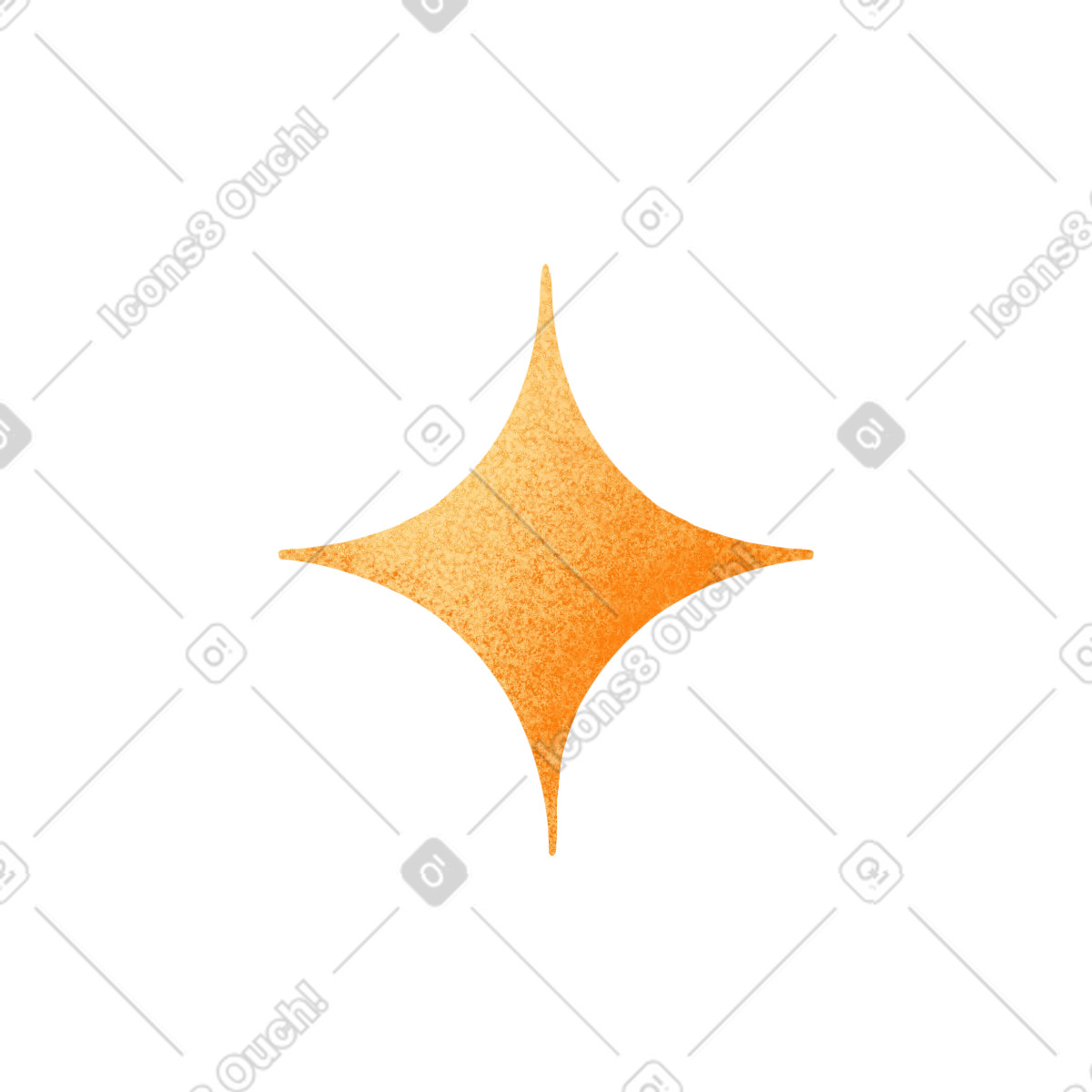 Illustration Yellow big star dans le style Gleam à télécharger aux formats PNG, SVG