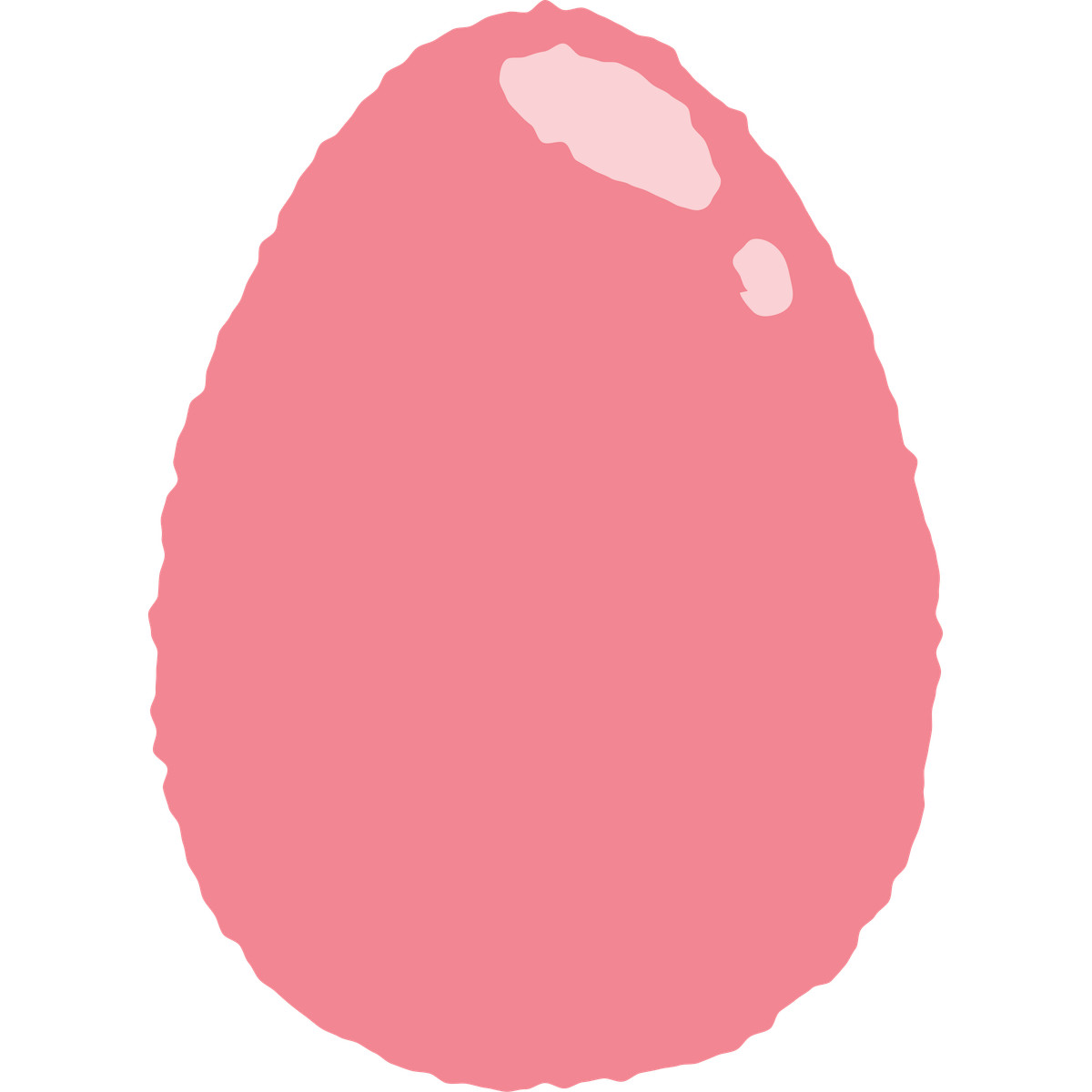 Pink egg illustrazione in stile Cherry scarica in PNG, SVG