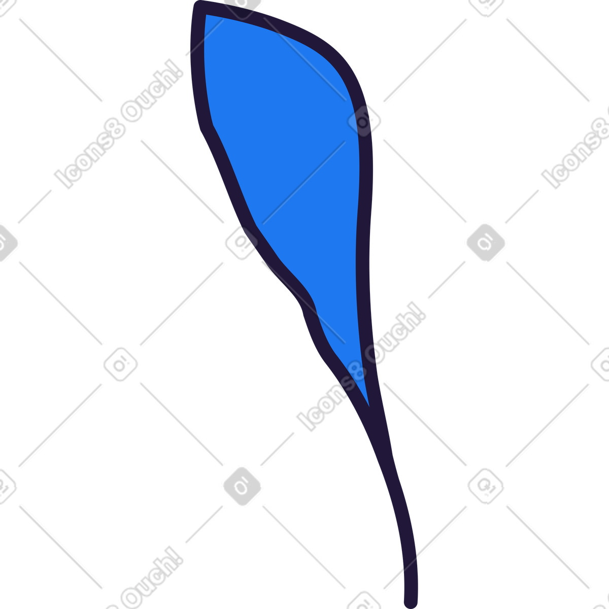 下载 Conifer 风格的 Blue leaf 插画，支持 PNG、SVG 格式