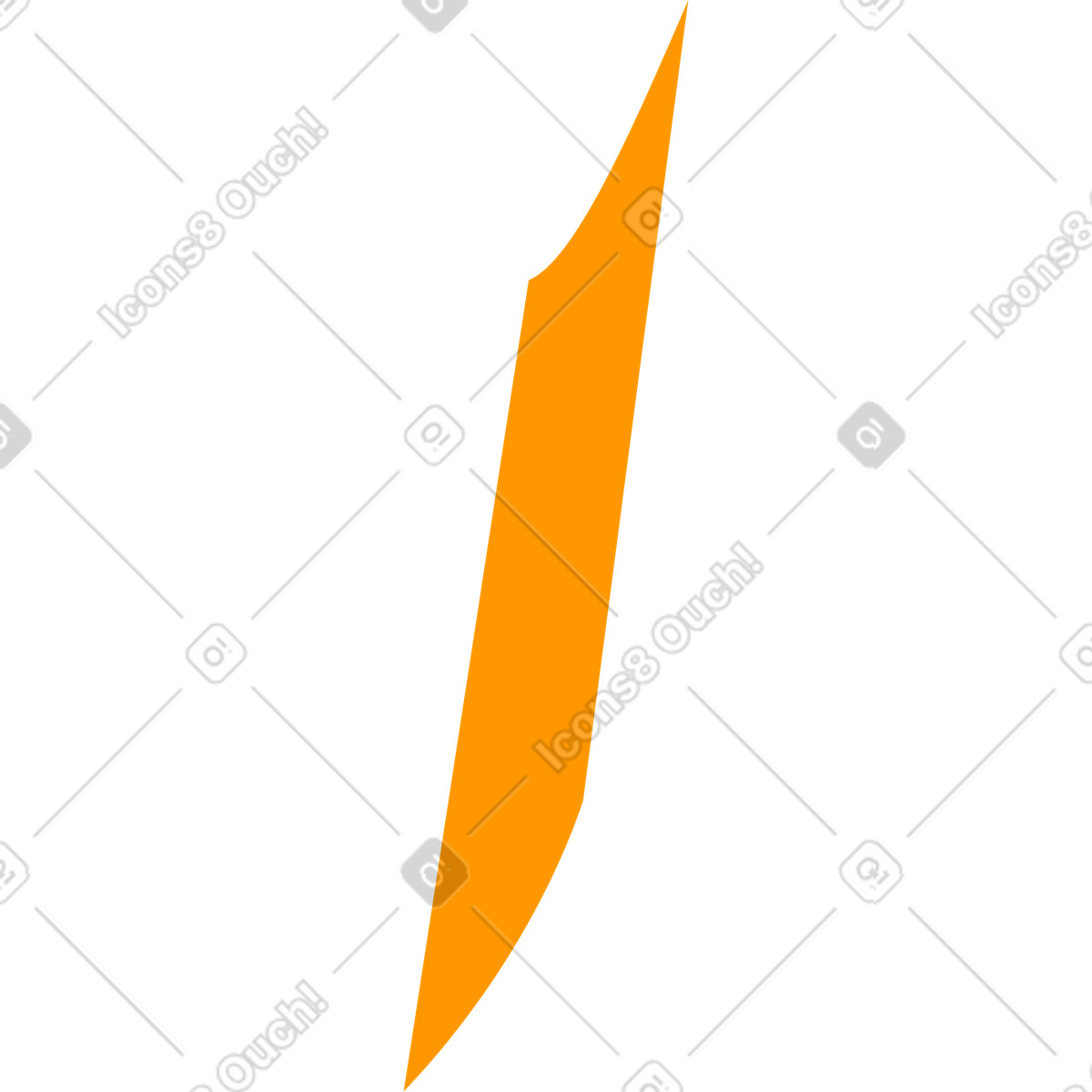 Illustration Note d'autocollant orange dans le style Fizzy à télécharger aux formats PNG, SVG