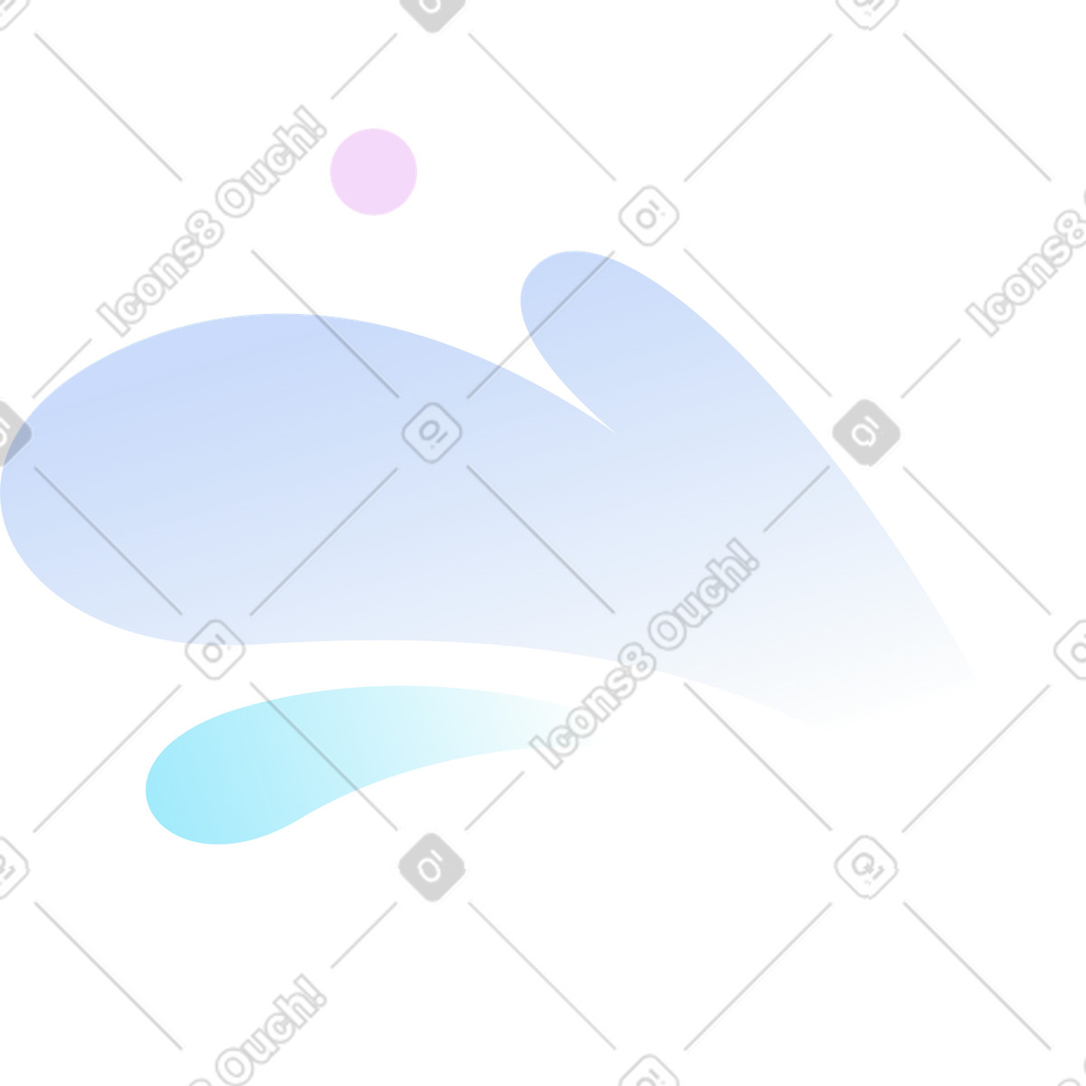 Airy スタイルの 装飾スプレー のイラストをPNG、SVG形式でダウンロード